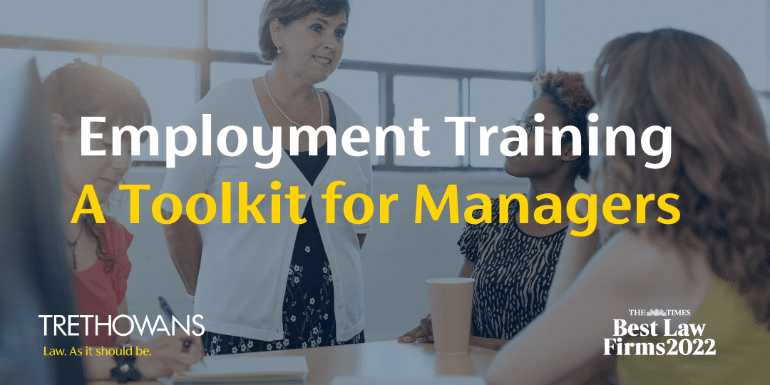 Employment Training: A Toolkit for Managers